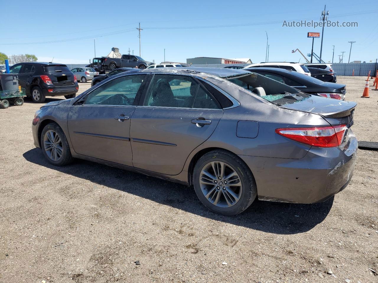 2017 Toyota Camry Le Серый vin: 4T1BF1FK5HU666356