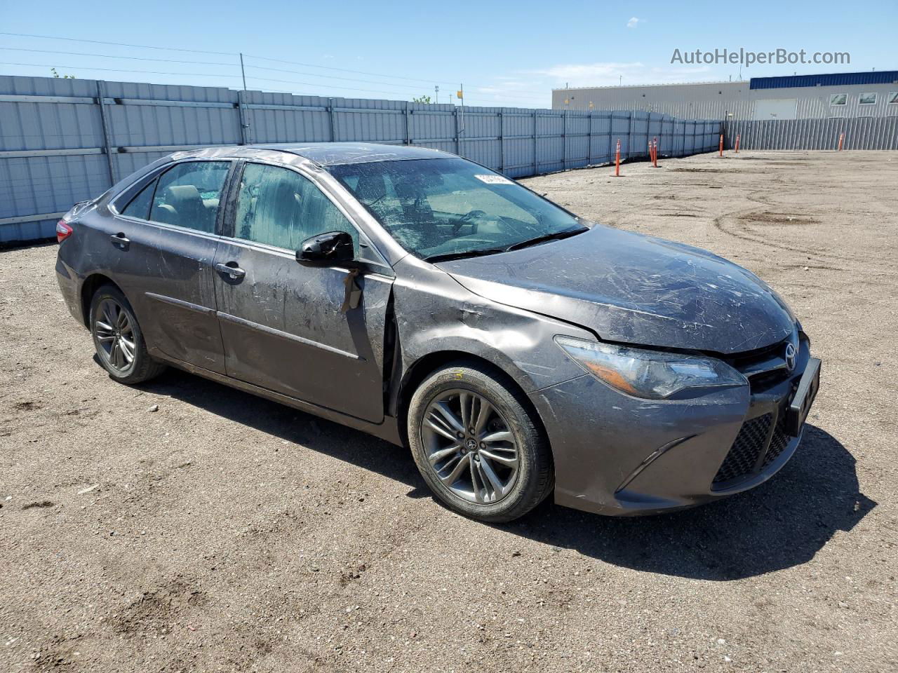 2017 Toyota Camry Le Серый vin: 4T1BF1FK5HU666356