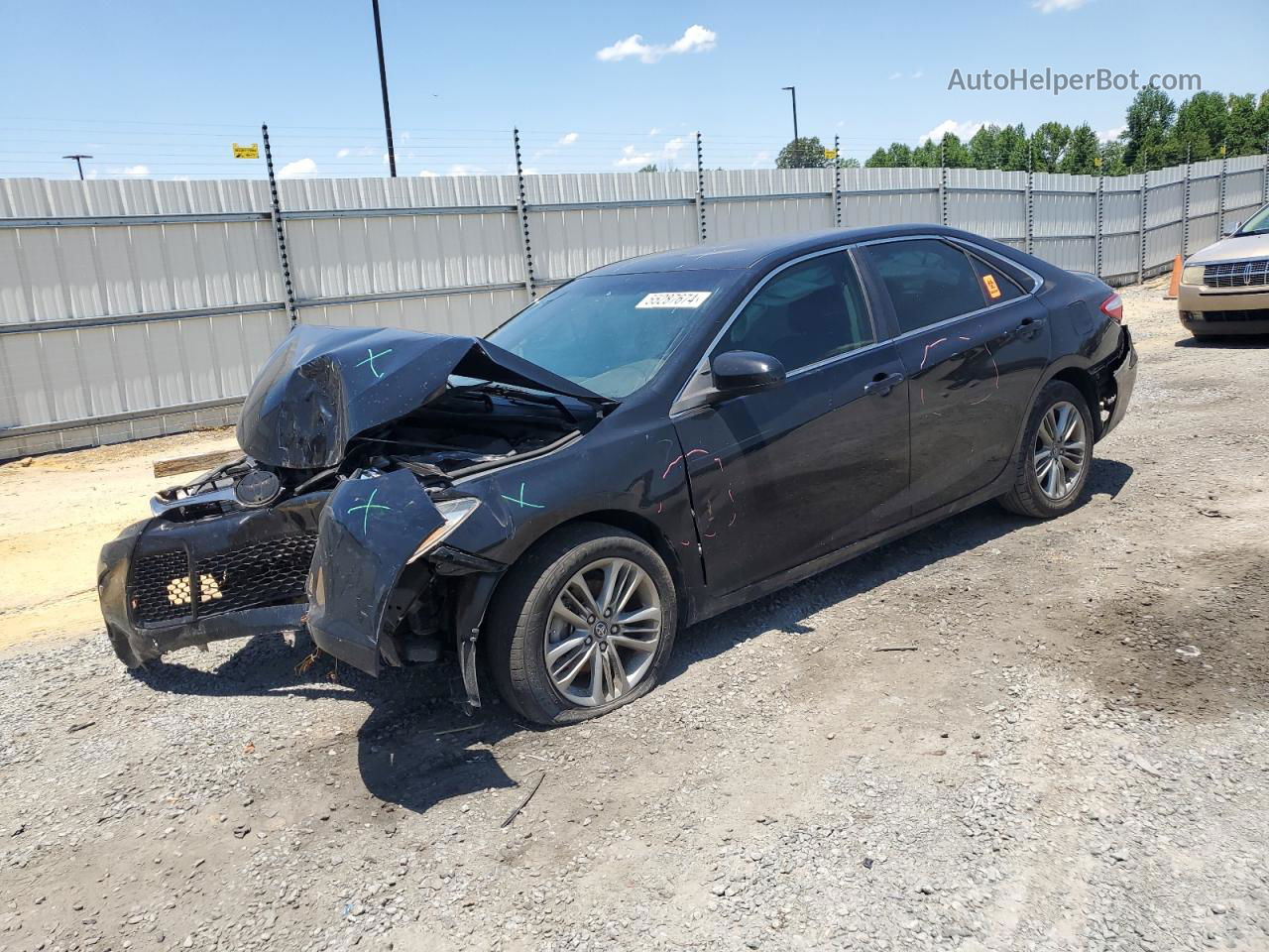 2017 Toyota Camry Le Black vin: 4T1BF1FK5HU761533