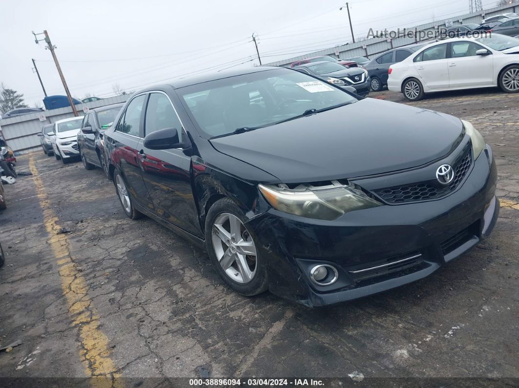 2012 Toyota Camry Se Black vin: 4T1BF1FK6CU035317