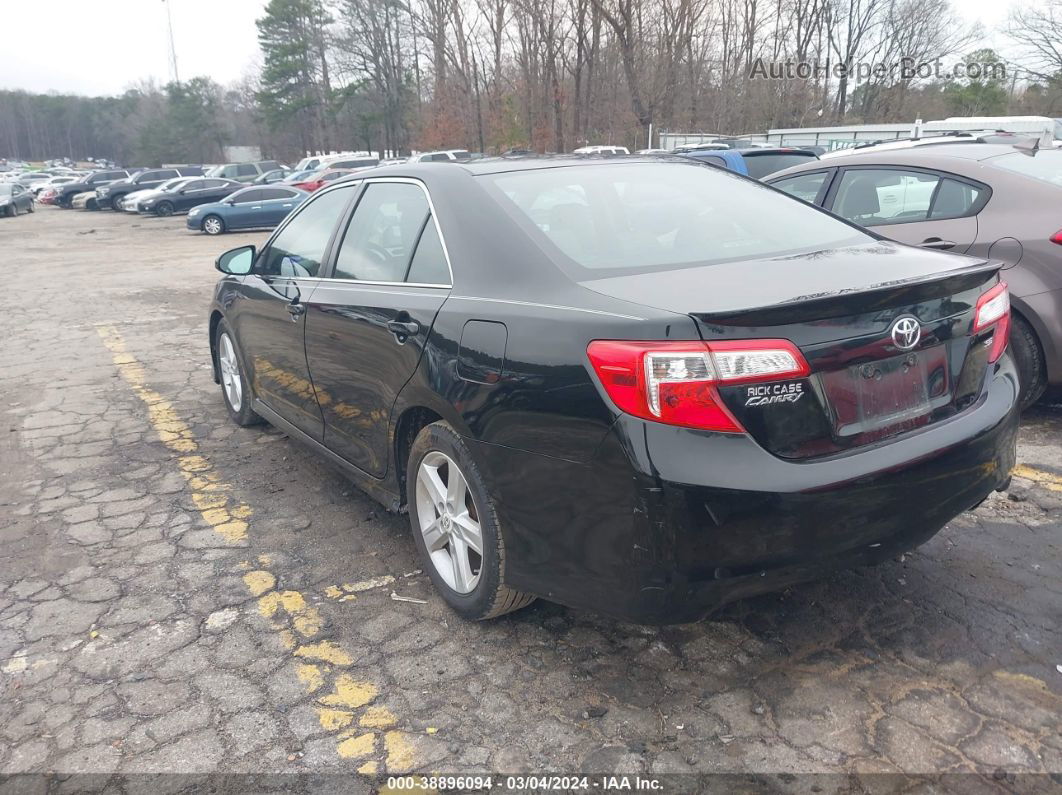 2012 Toyota Camry Se Black vin: 4T1BF1FK6CU035317