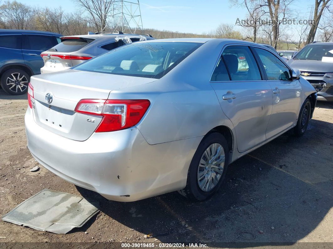 2012 Toyota Camry Le Silver vin: 4T1BF1FK6CU100232