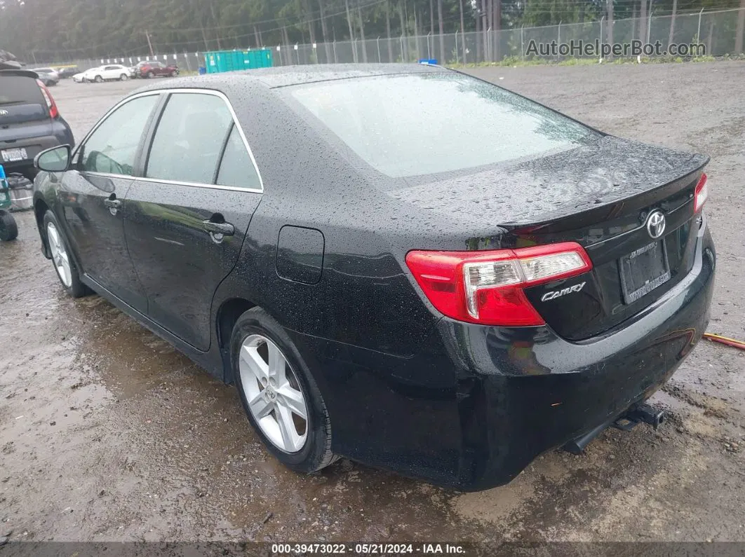 2012 Toyota Camry Se Black vin: 4T1BF1FK6CU145705