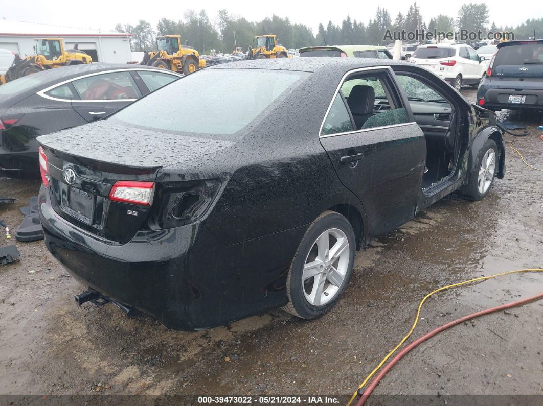 2012 Toyota Camry Se Black vin: 4T1BF1FK6CU145705