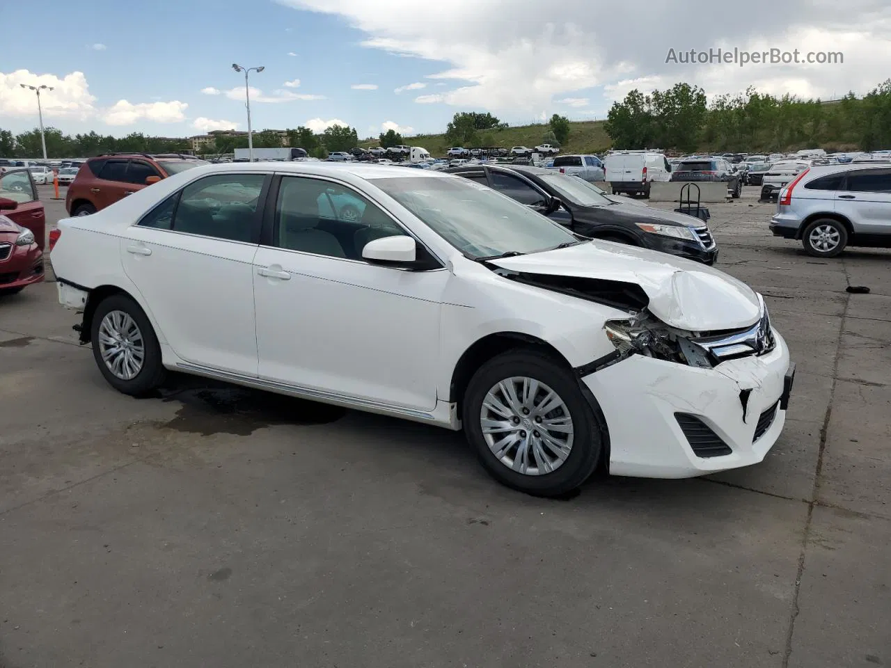 2012 Toyota Camry Base White vin: 4T1BF1FK6CU179644