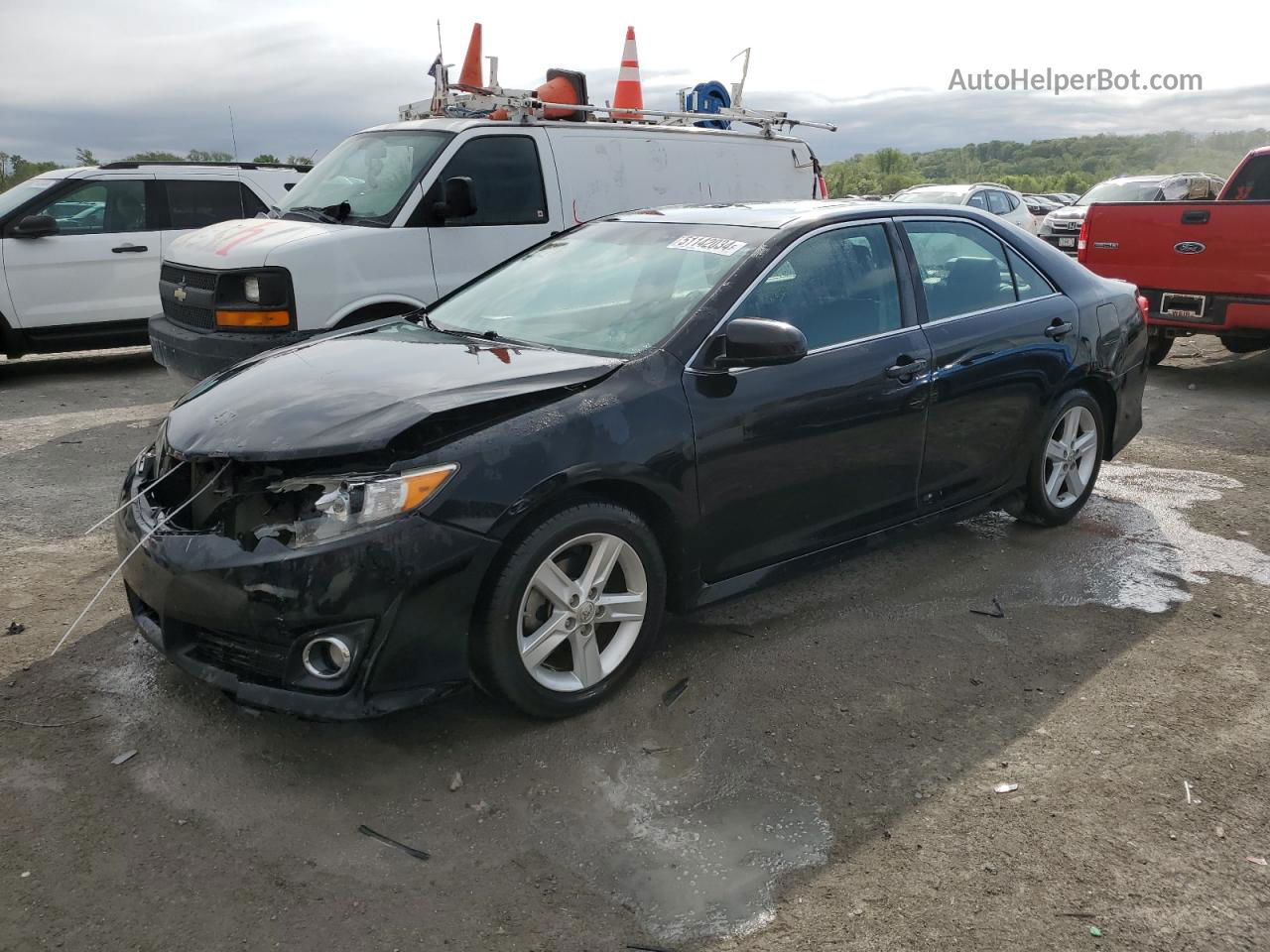 2012 Toyota Camry Base Black vin: 4T1BF1FK6CU192006