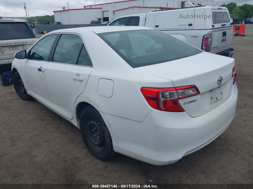 2012 Toyota Camry Le White vin: 4T1BF1FK6CU501246