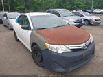 2012 Toyota Camry Le White vin: 4T1BF1FK6CU501246