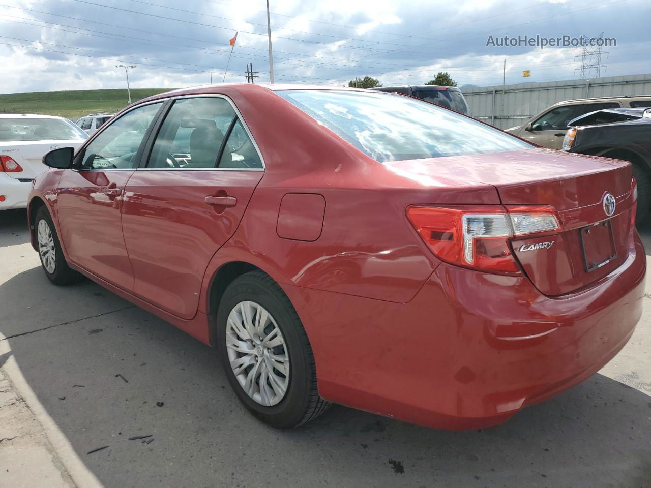 2012 Toyota Camry Base Red vin: 4T1BF1FK6CU514241