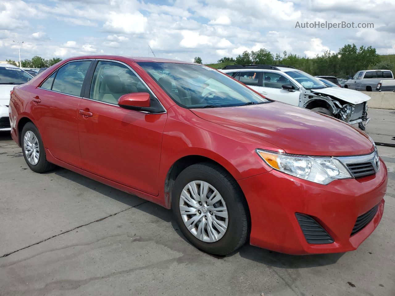 2012 Toyota Camry Base Red vin: 4T1BF1FK6CU514241