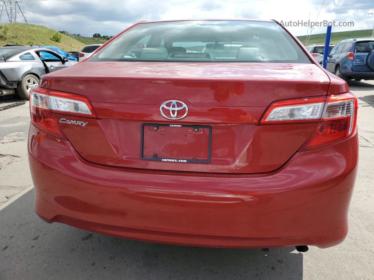 2012 Toyota Camry Base Red vin: 4T1BF1FK6CU514241