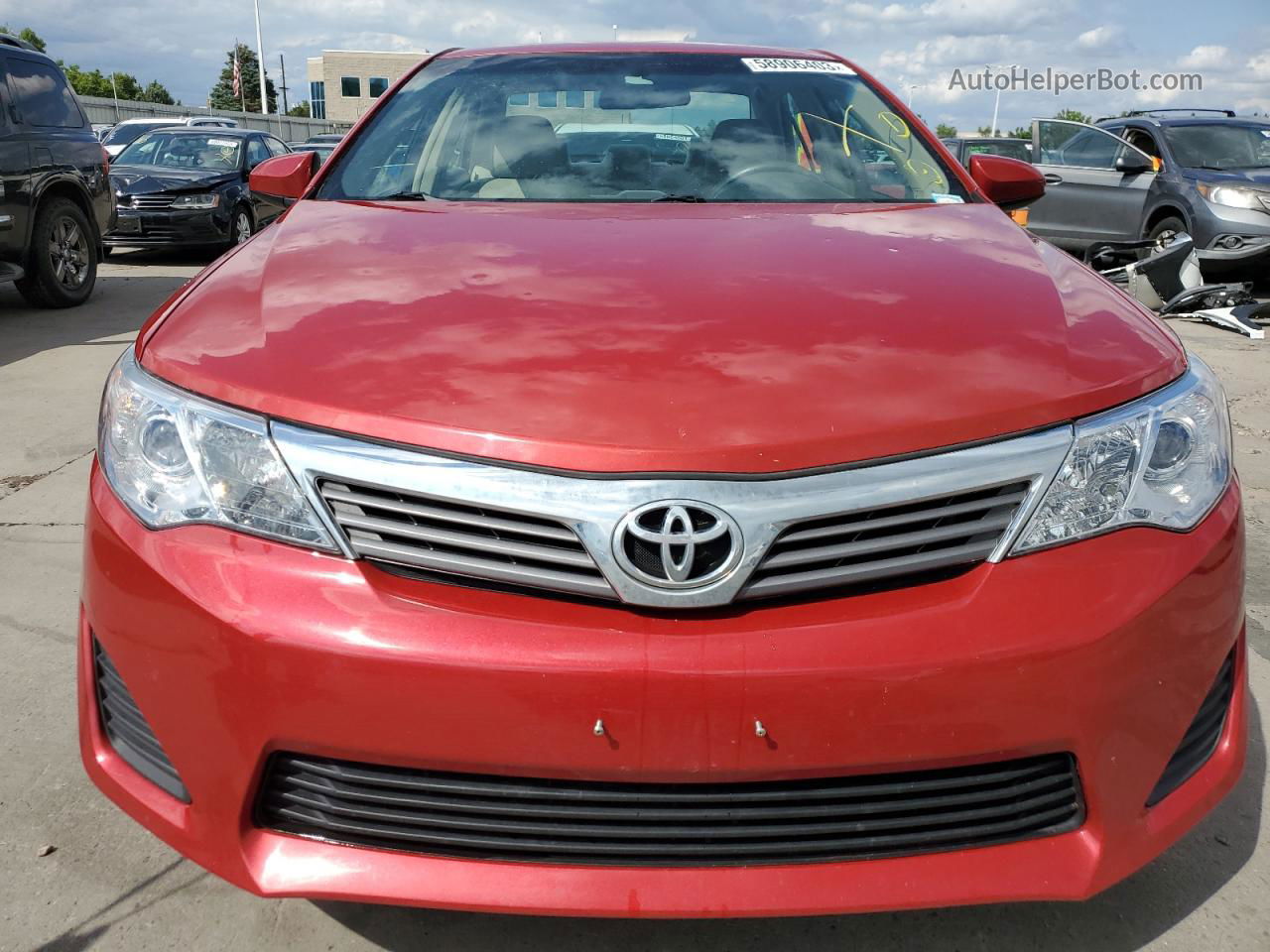 2012 Toyota Camry Base Red vin: 4T1BF1FK6CU514241