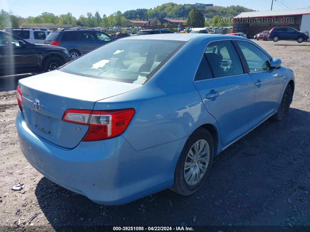 2012 Toyota Camry Le Синий vin: 4T1BF1FK6CU546557