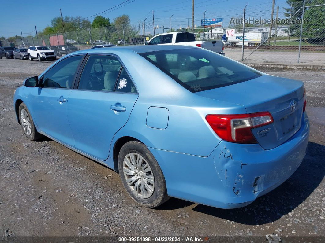 2012 Toyota Camry Le Синий vin: 4T1BF1FK6CU546557