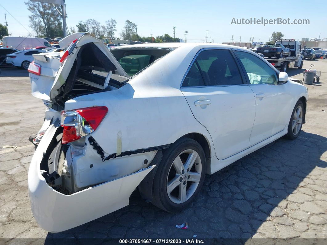 2012 Toyota Camry Se White vin: 4T1BF1FK6CU566467