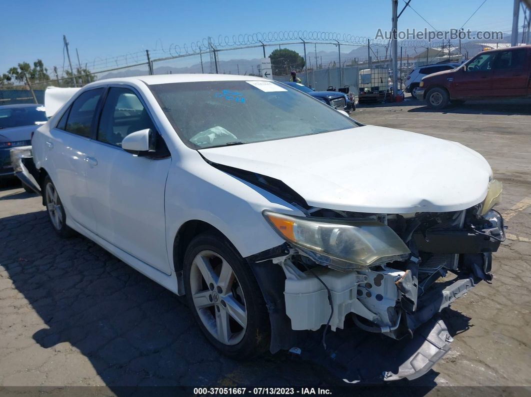 2012 Toyota Camry Se White vin: 4T1BF1FK6CU566467