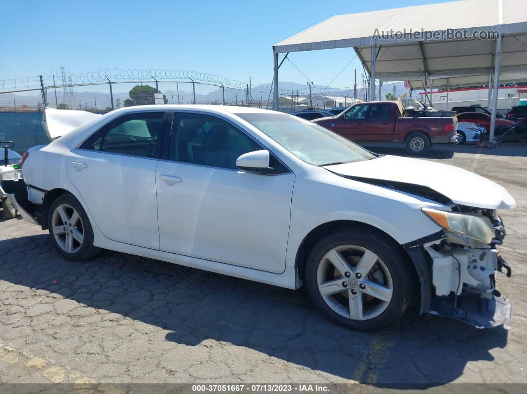 2012 Toyota Camry Se White vin: 4T1BF1FK6CU566467