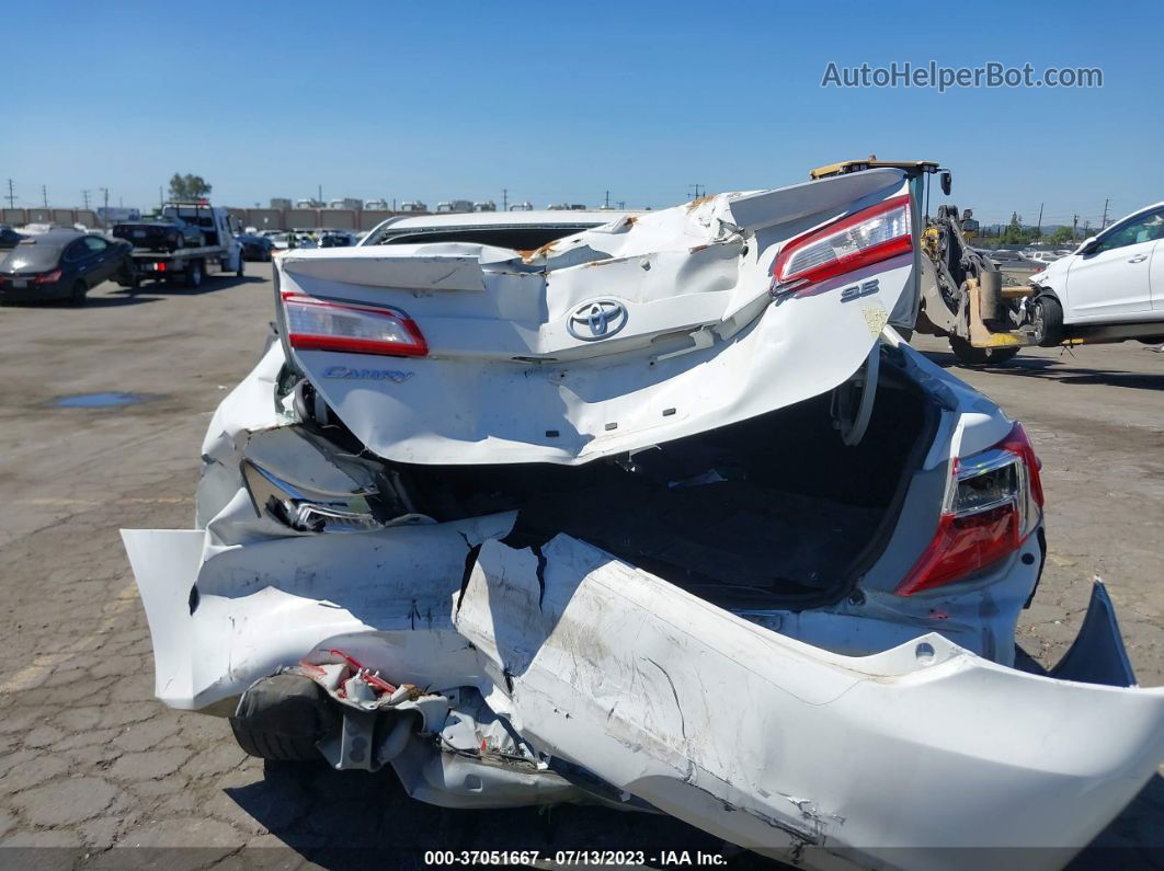 2012 Toyota Camry Se White vin: 4T1BF1FK6CU566467