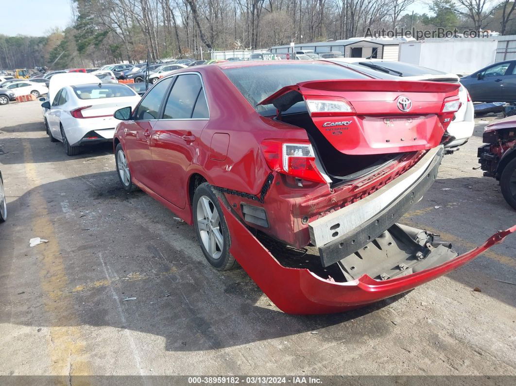 2012 Toyota Camry Se Бордовый vin: 4T1BF1FK6CU579543