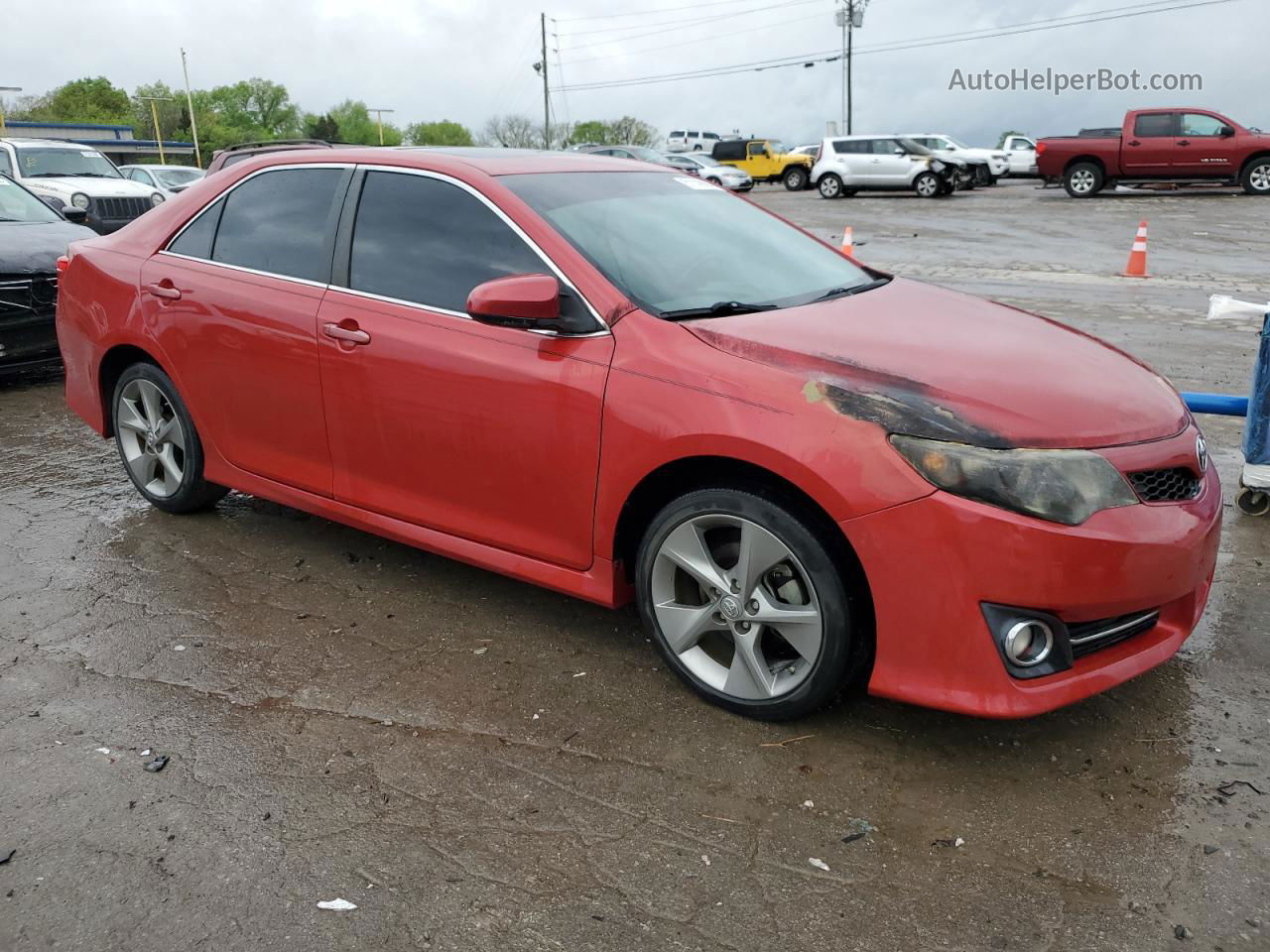 2012 Toyota Camry Base Темно-бордовый vin: 4T1BF1FK6CU636730