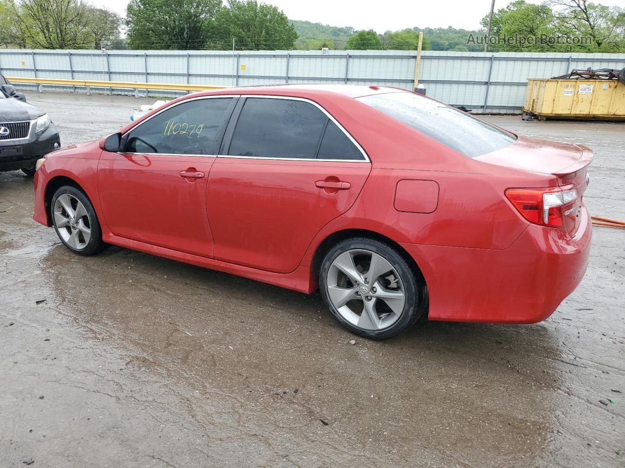 2012 Toyota Camry Base Темно-бордовый vin: 4T1BF1FK6CU636730