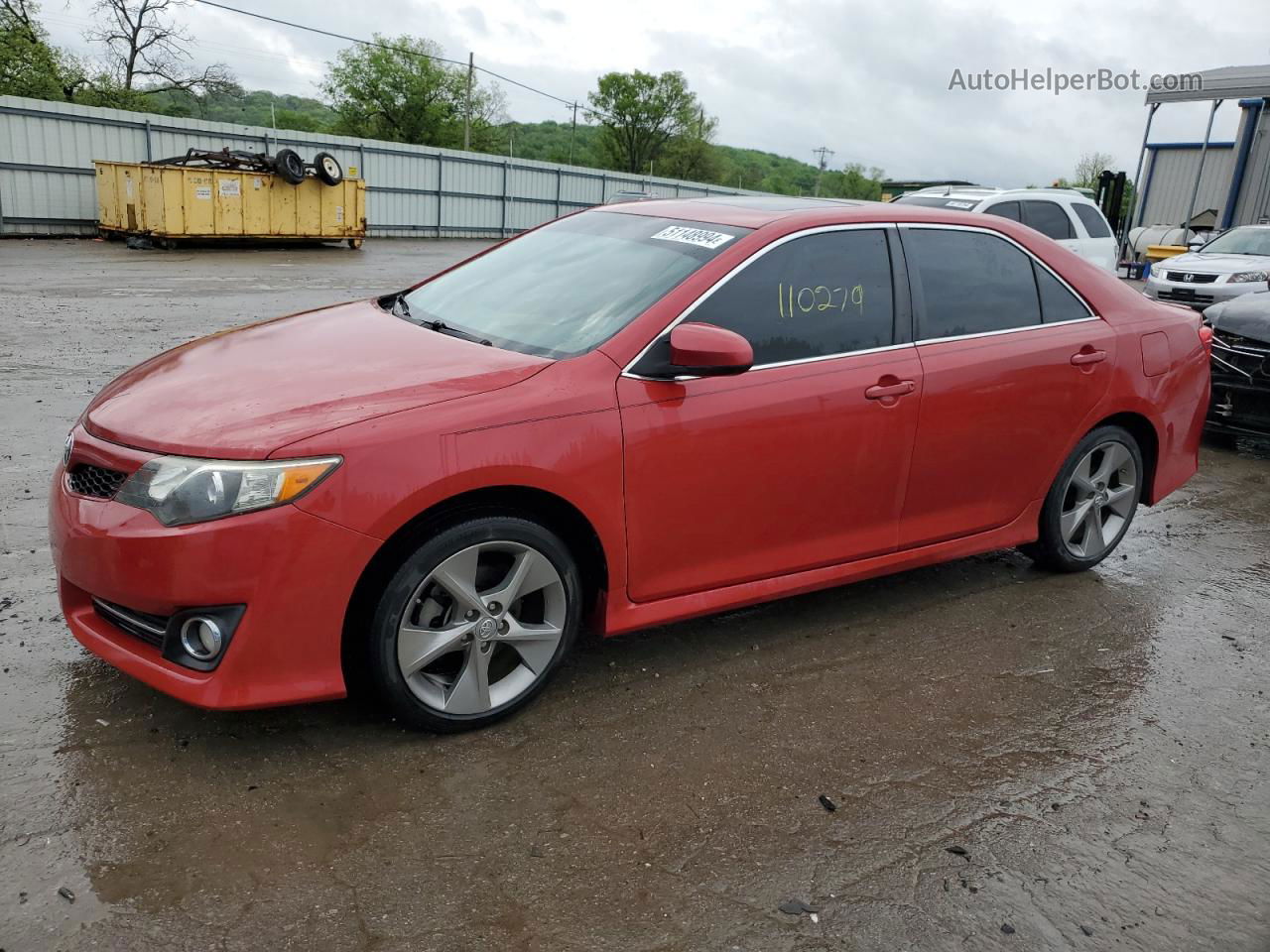 2012 Toyota Camry Base Темно-бордовый vin: 4T1BF1FK6CU636730