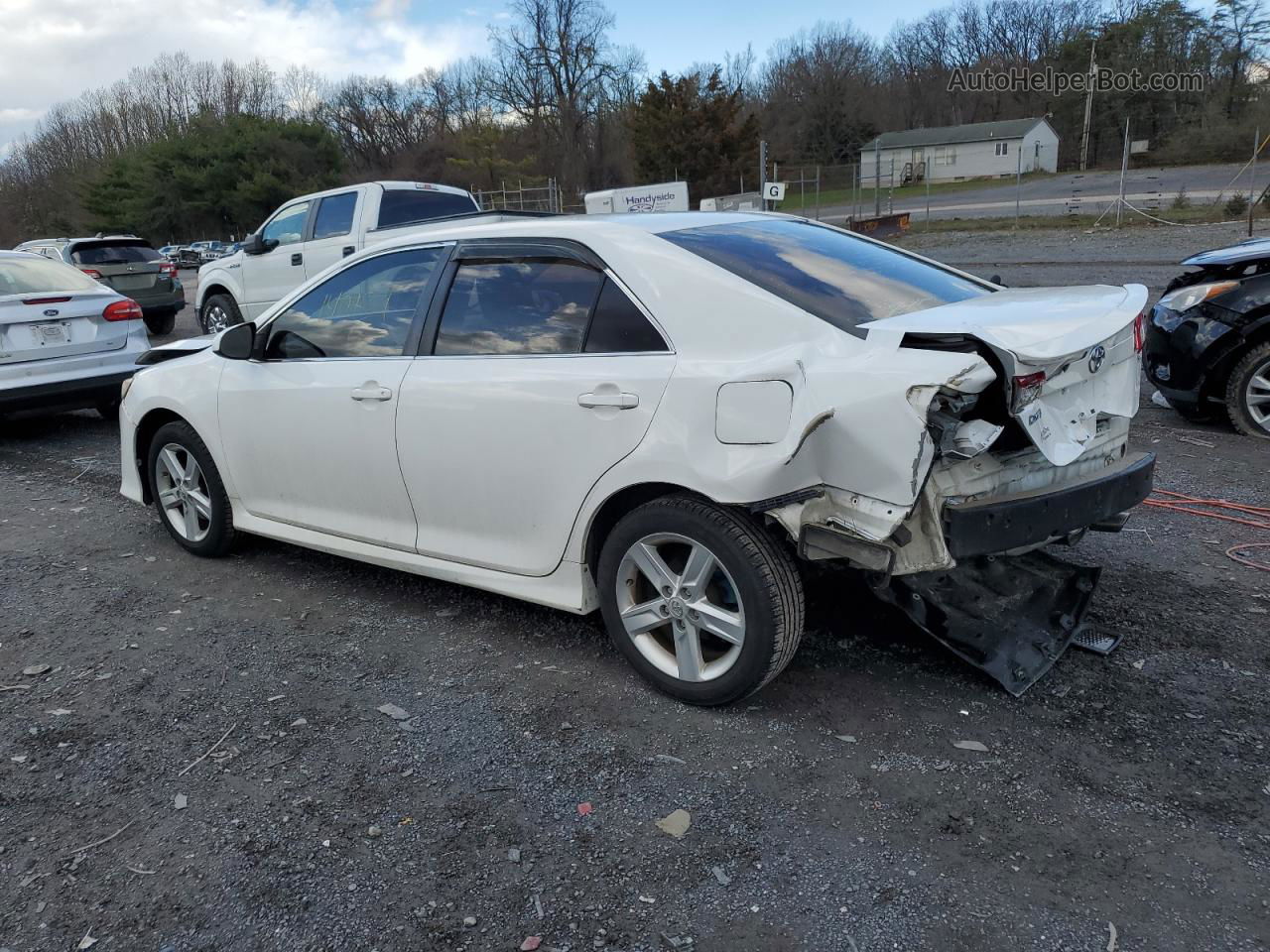 2013 Toyota Camry L White vin: 4T1BF1FK6DU261357