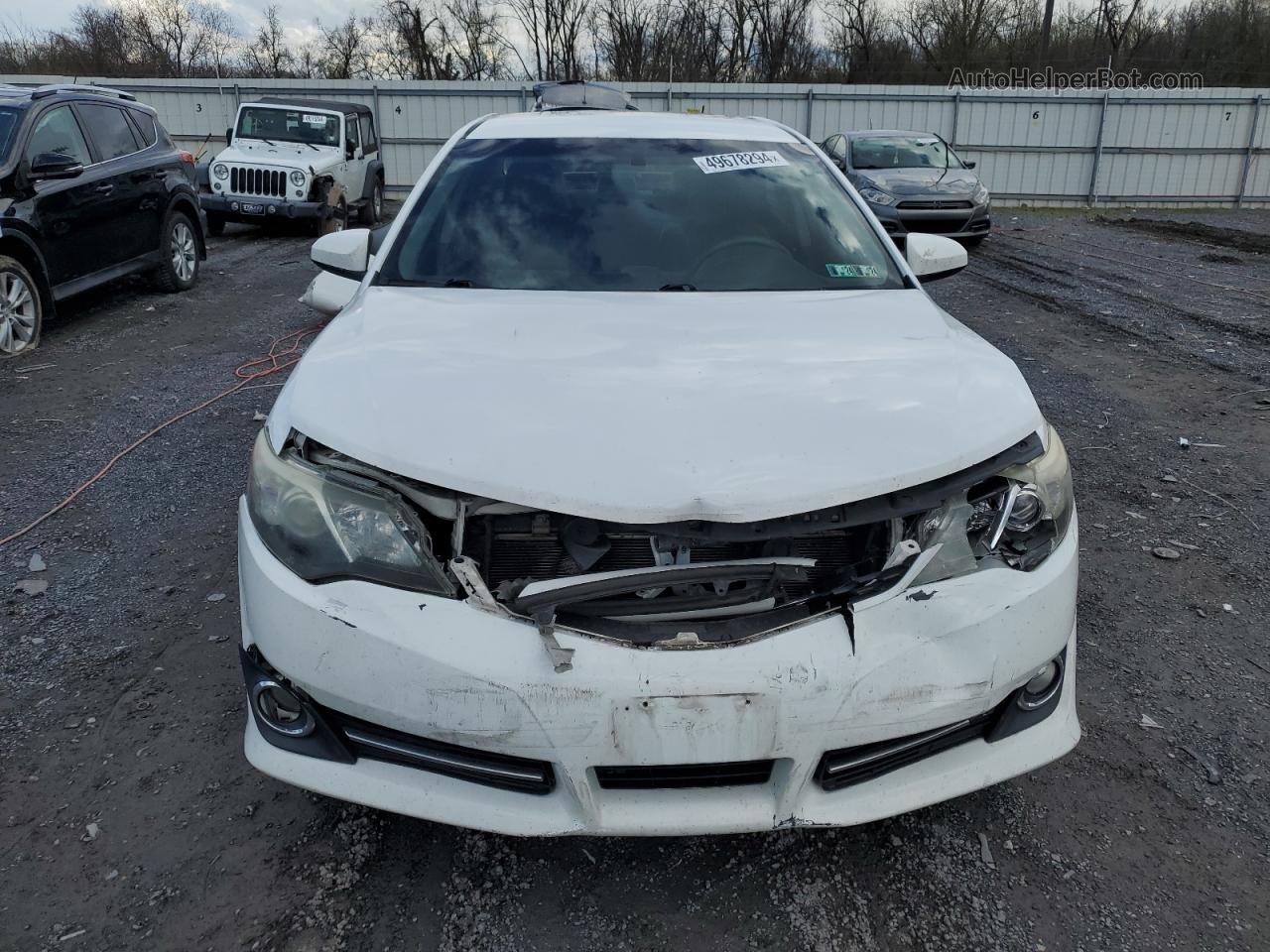 2013 Toyota Camry L White vin: 4T1BF1FK6DU261357