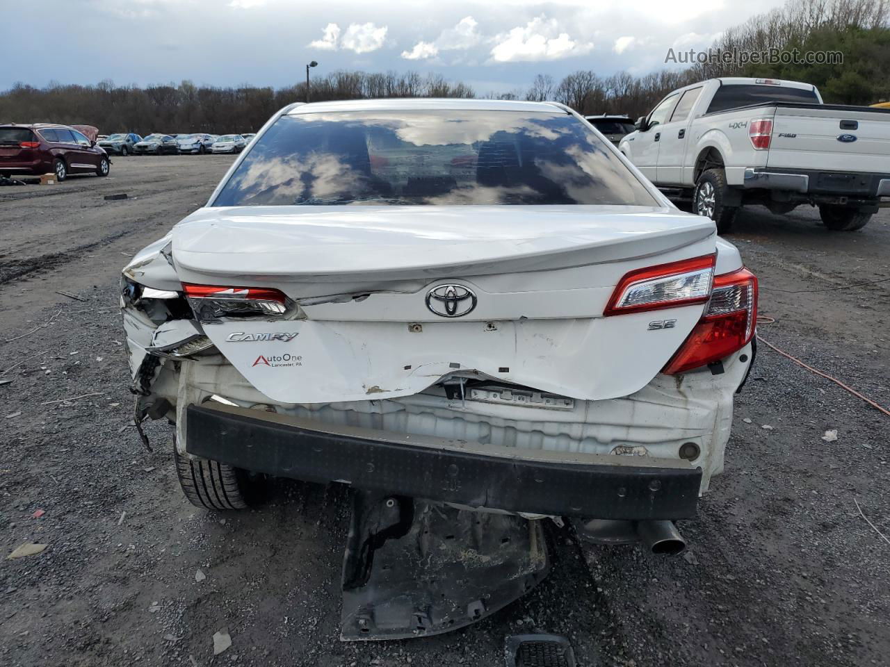 2013 Toyota Camry L White vin: 4T1BF1FK6DU261357