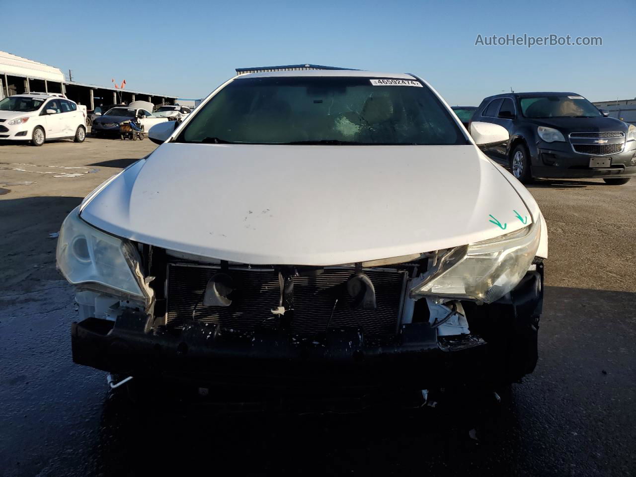 2013 Toyota Camry L White vin: 4T1BF1FK6DU652203