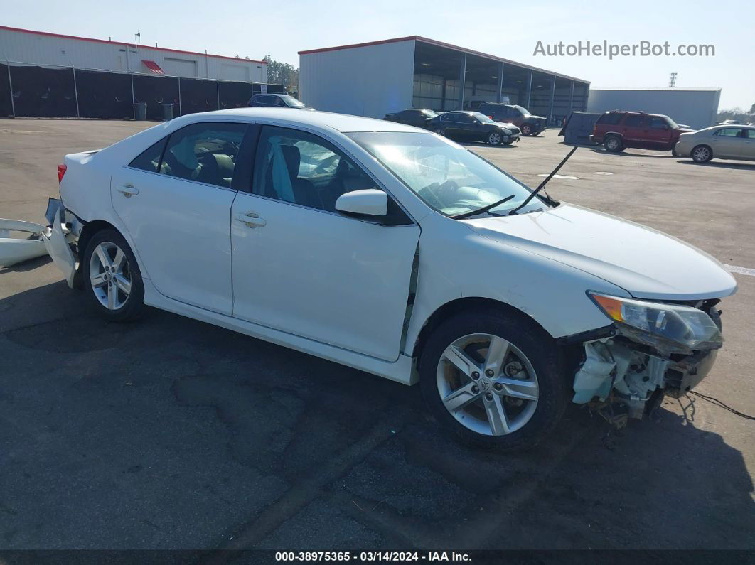 2013 Toyota Camry Se White vin: 4T1BF1FK6DU684603