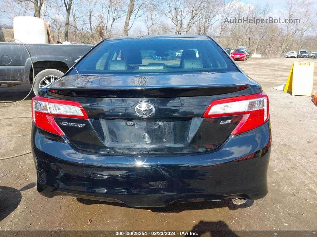 2013 Toyota Camry Se Black vin: 4T1BF1FK6DU696086