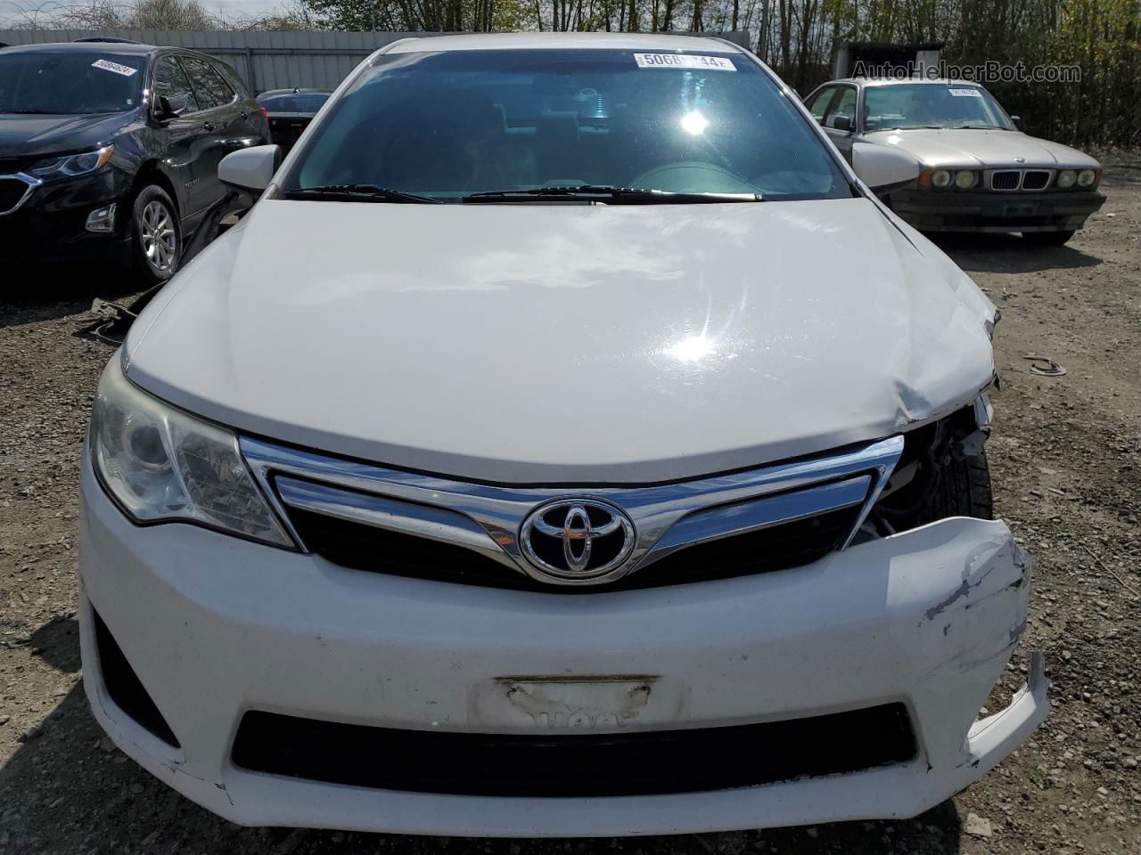 2014 Toyota Camry L White vin: 4T1BF1FK6EU418113