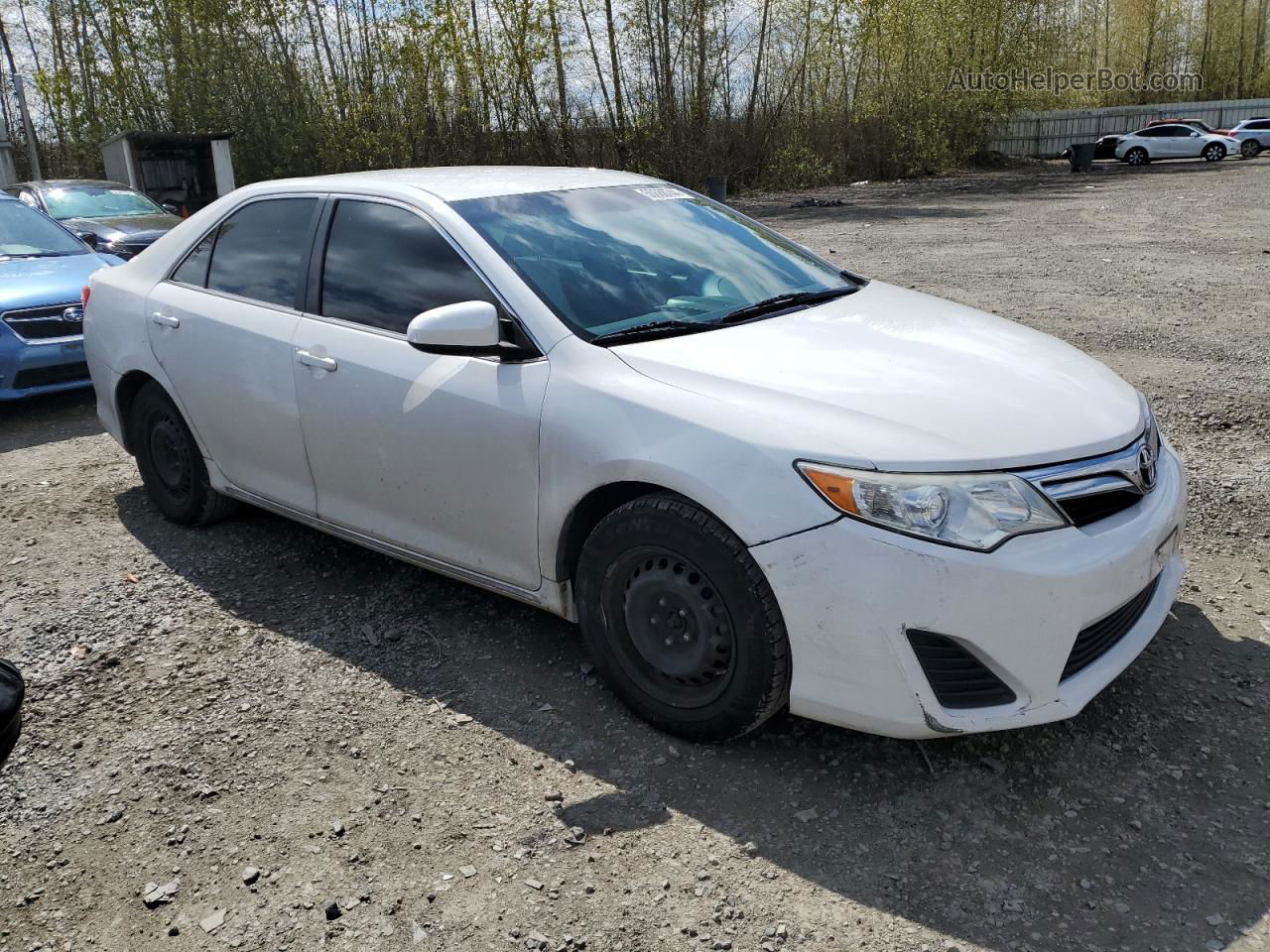 2014 Toyota Camry L Белый vin: 4T1BF1FK6EU418113