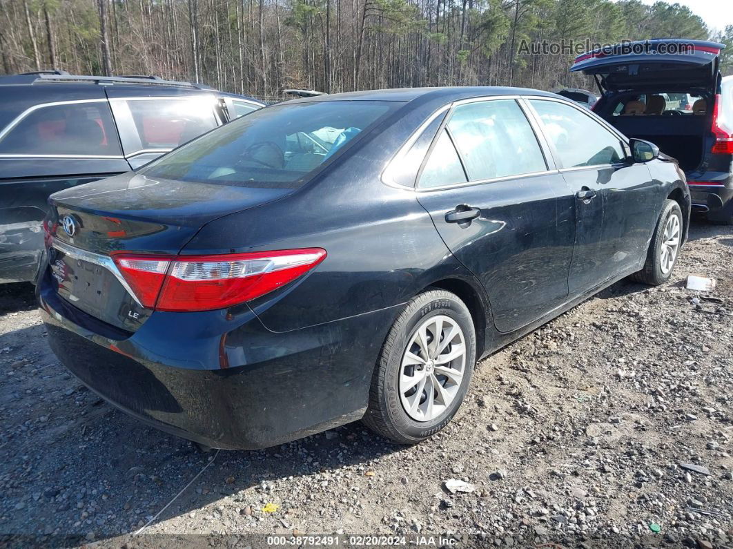 2016 Toyota Camry Le Black vin: 4T1BF1FK6GU144303