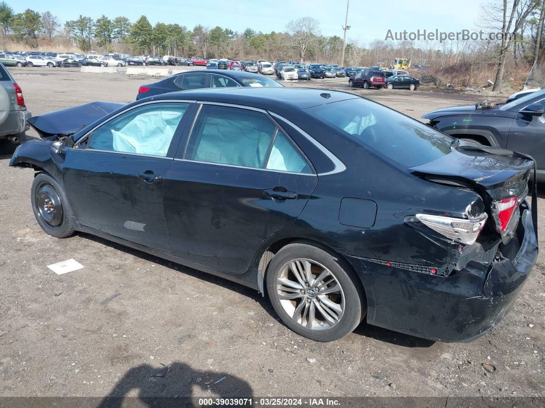 2016 Toyota Camry Se Black vin: 4T1BF1FK6GU148917