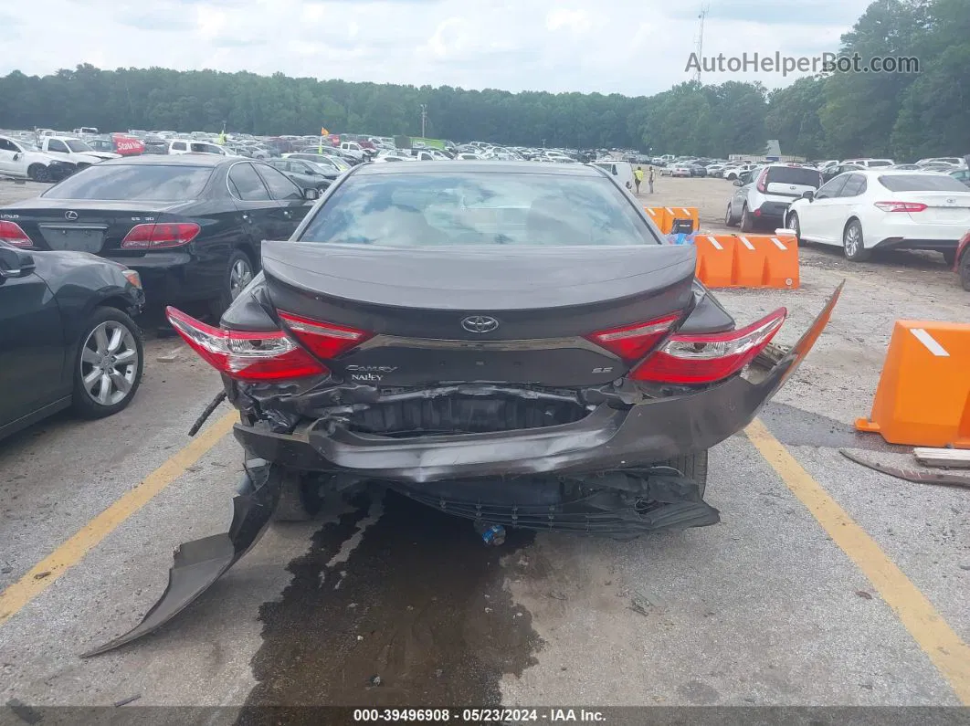 2016 Toyota Camry Se Gray vin: 4T1BF1FK6GU156838