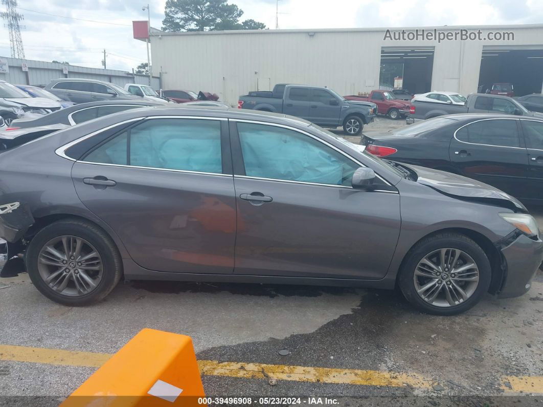 2016 Toyota Camry Se Gray vin: 4T1BF1FK6GU156838