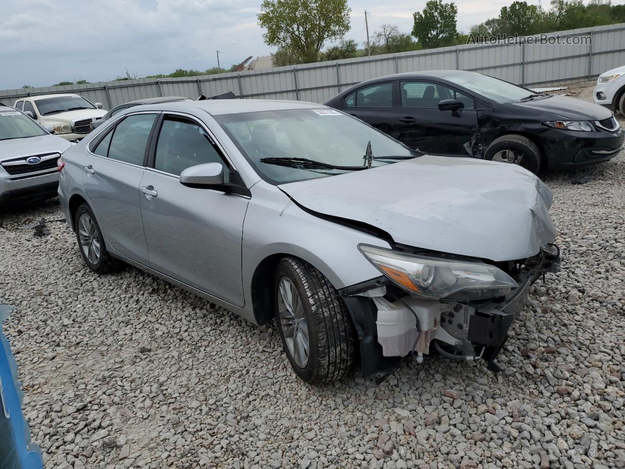 2016 Toyota Camry Le Silver vin: 4T1BF1FK6GU183456