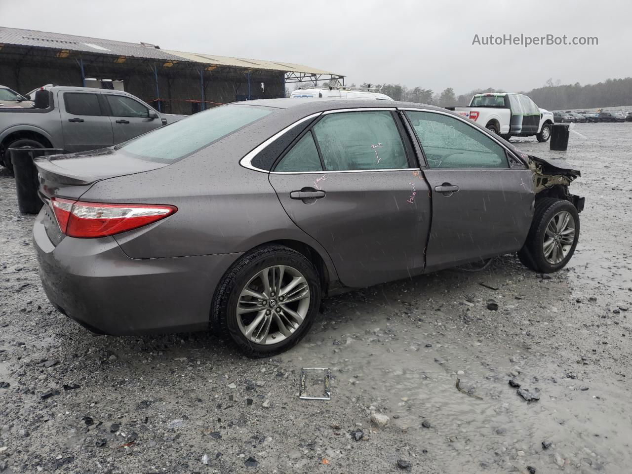 2016 Toyota Camry Le Серый vin: 4T1BF1FK6GU193517