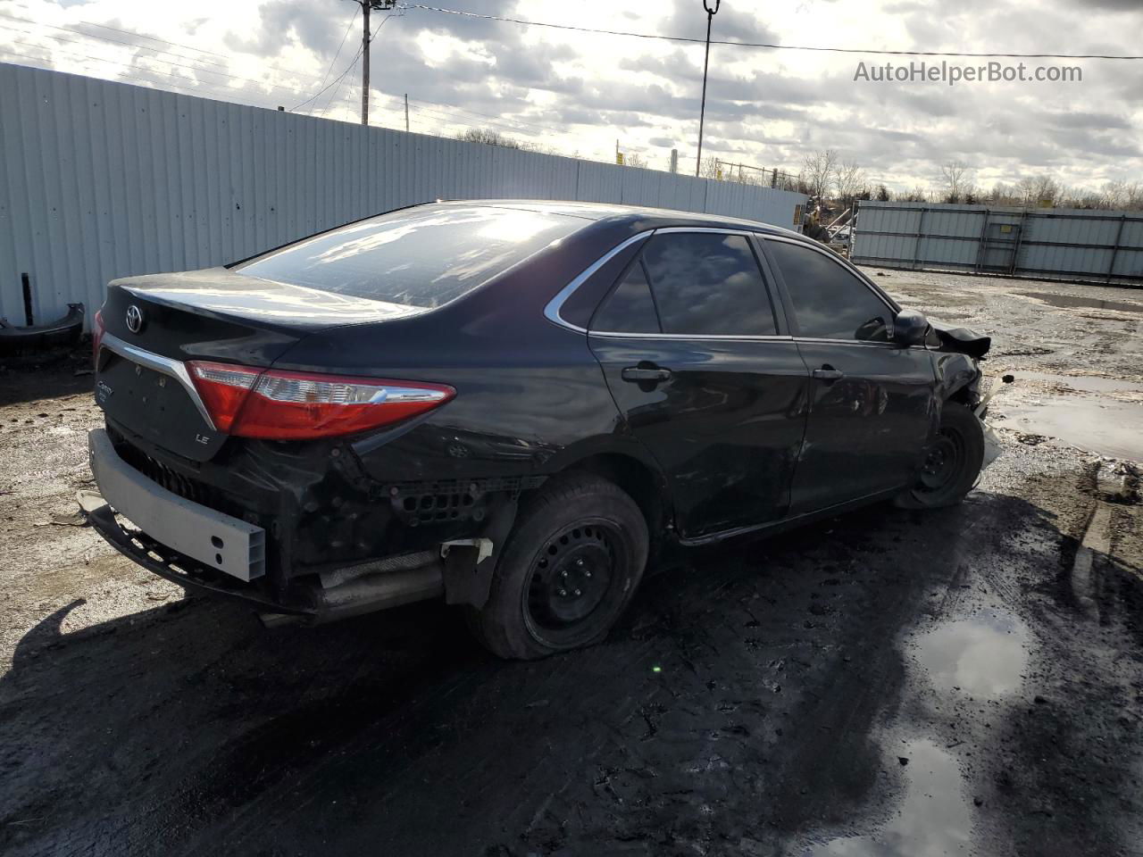 2016 Toyota Camry Le Black vin: 4T1BF1FK6GU217654