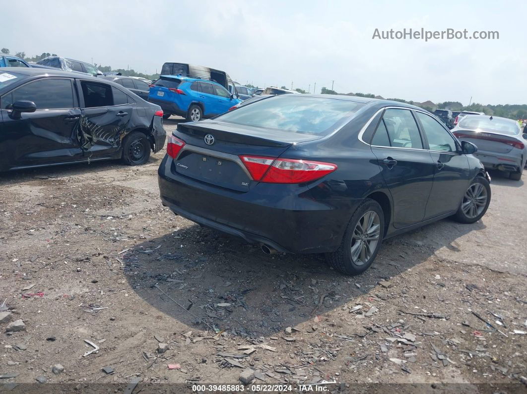 2016 Toyota Camry Se Черный vin: 4T1BF1FK6GU236947