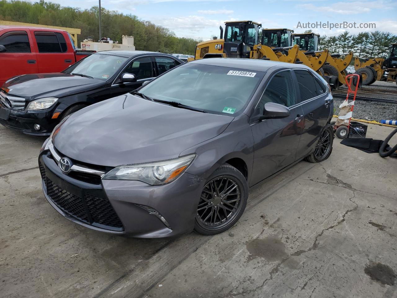 2016 Toyota Camry Le Gray vin: 4T1BF1FK6GU264537