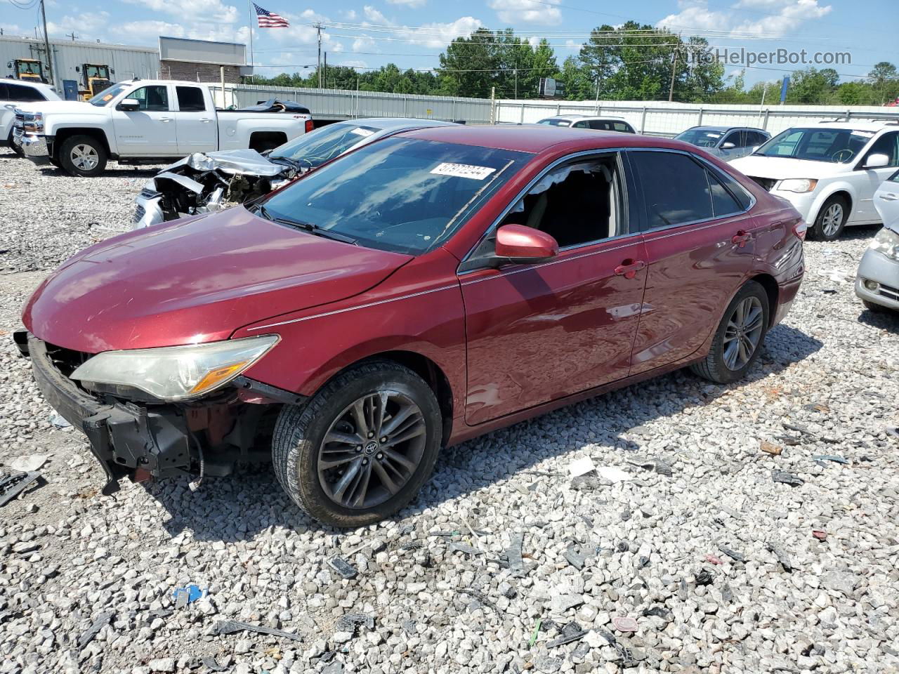 2016 Toyota Camry Le Burgundy vin: 4T1BF1FK6GU501642