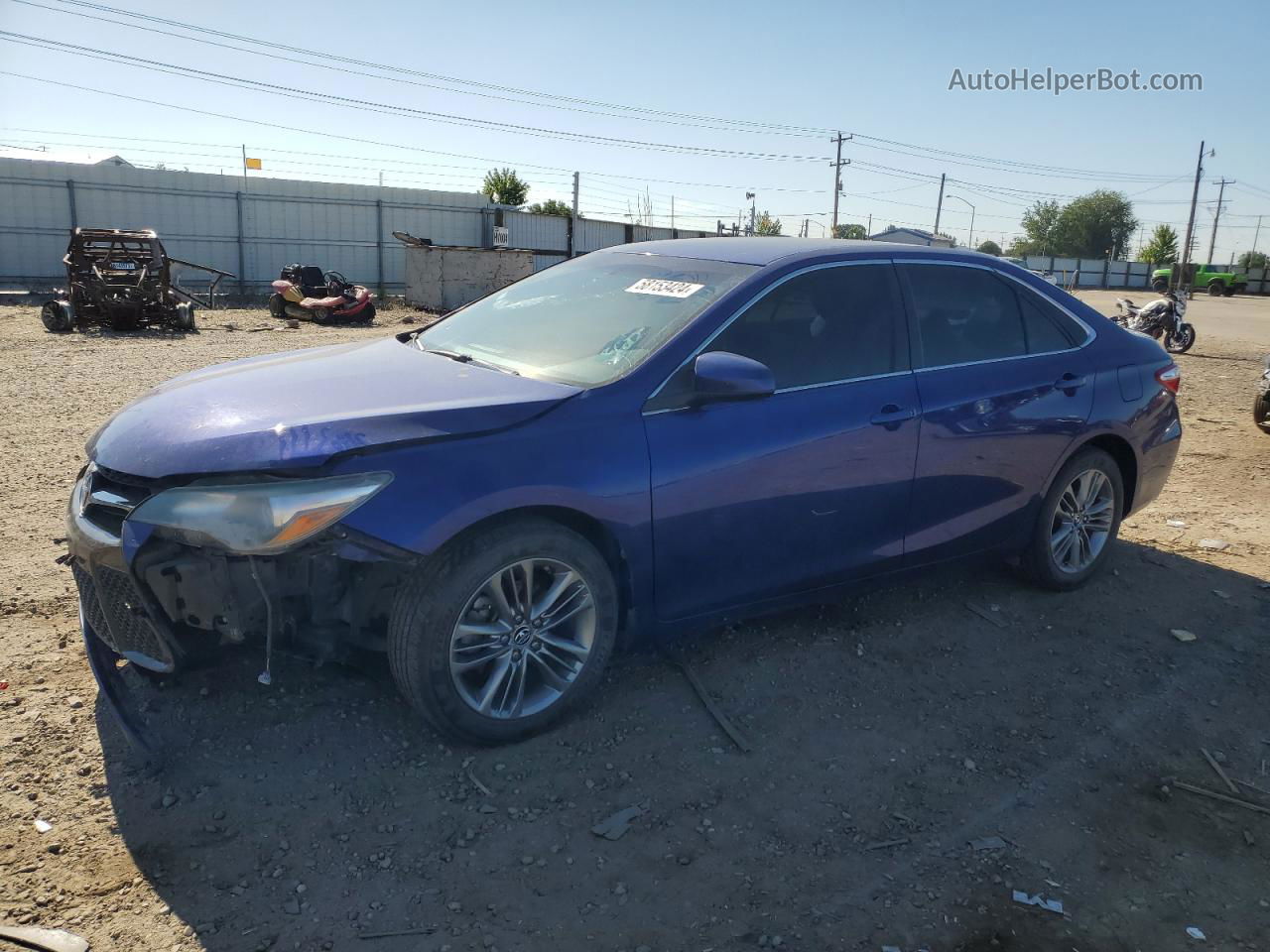 2016 Toyota Camry Le Синий vin: 4T1BF1FK6GU508994