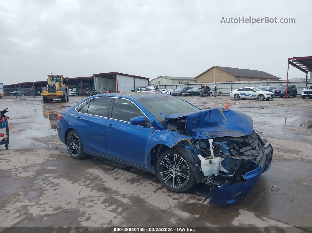 2016 Toyota Camry Se Blue vin: 4T1BF1FK6GU509417