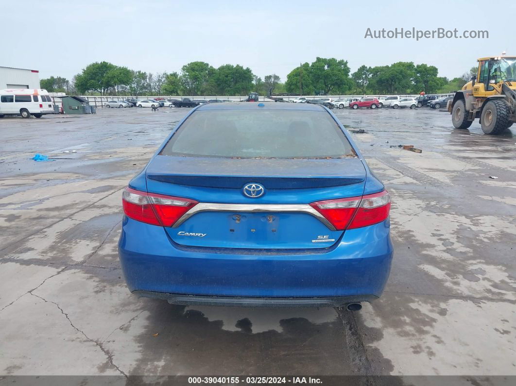 2016 Toyota Camry Se Blue vin: 4T1BF1FK6GU509417