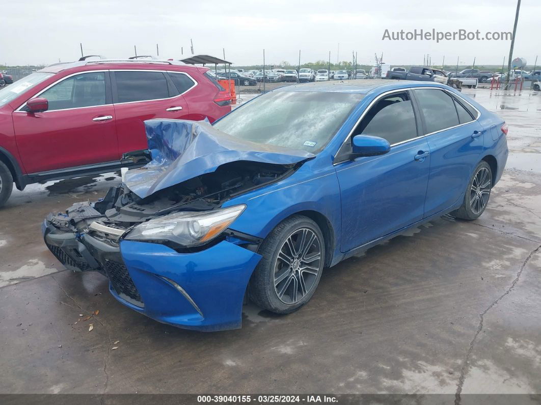 2016 Toyota Camry Se Blue vin: 4T1BF1FK6GU509417