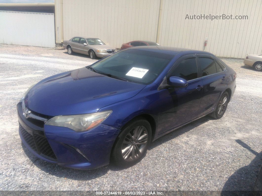 2016 Toyota Camry Se Blue vin: 4T1BF1FK6GU566815