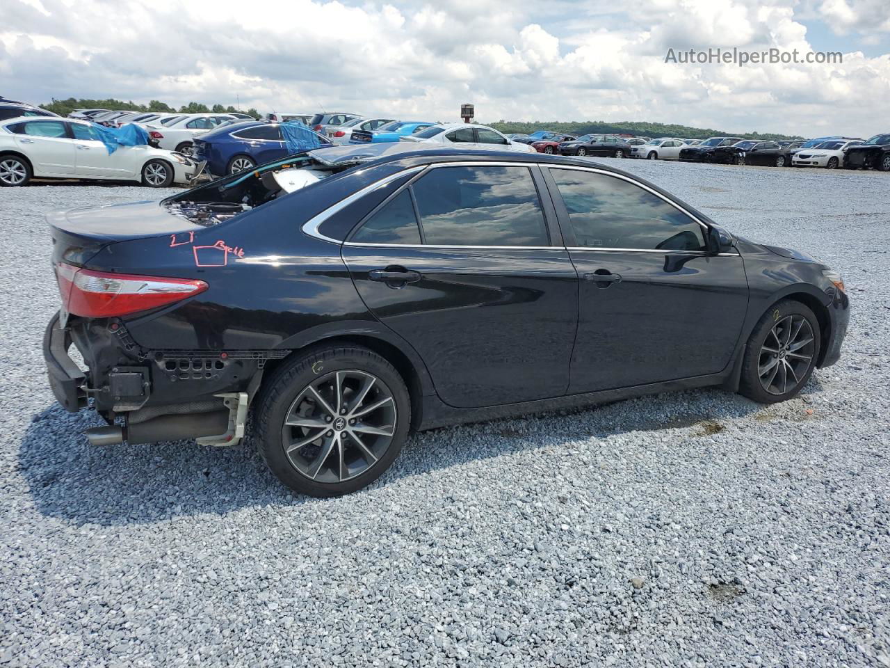 2016 Toyota Camry Le Черный vin: 4T1BF1FK6GU571206